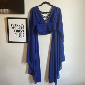 Nasty gal dramatic sleeve crop top